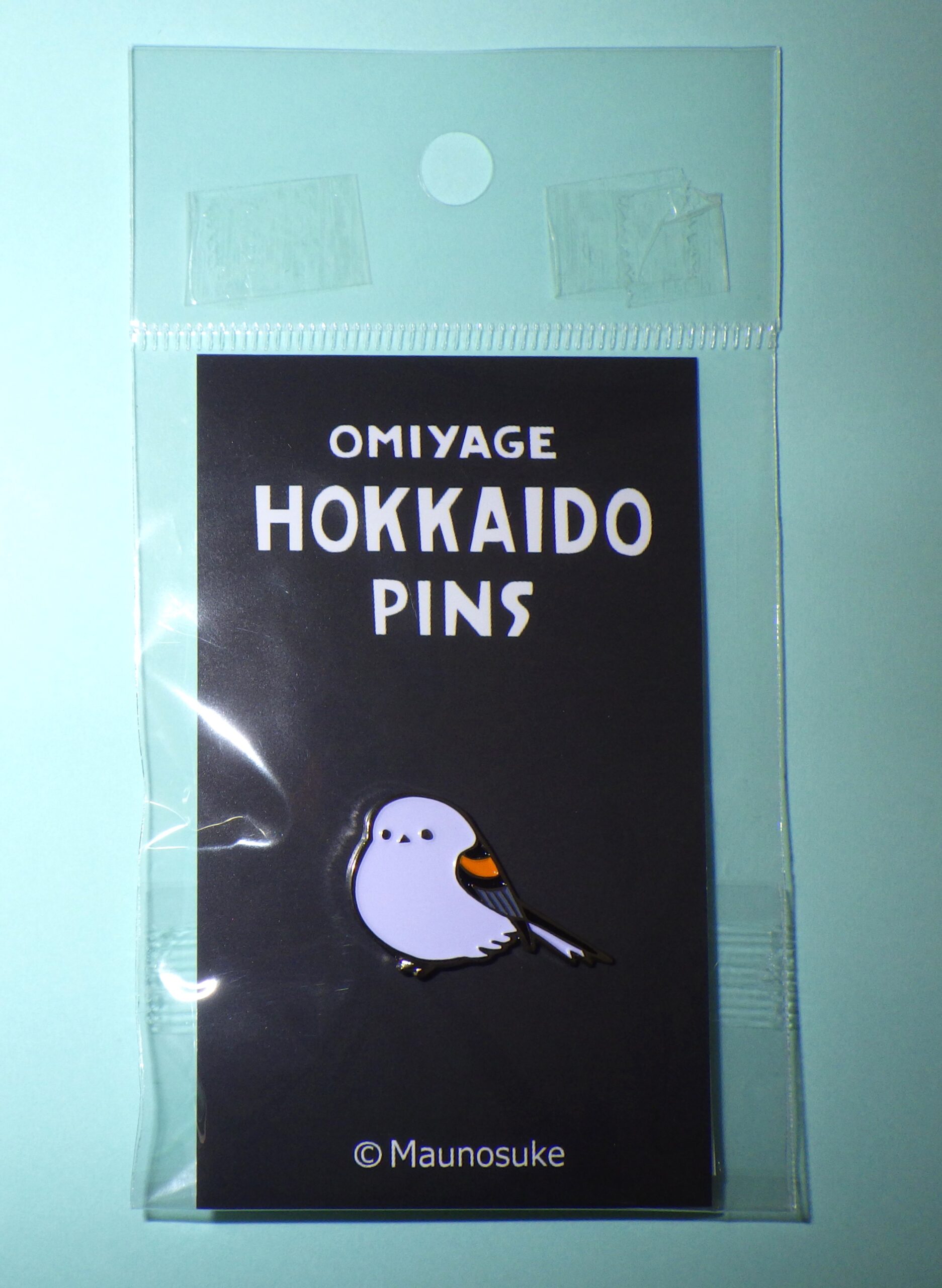 おみやげ北海道ピンズ、シマエナガのピンバッジの画像