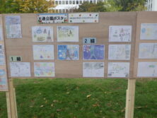 資生館小学校の大通公園の魅力を伝えるというポスター
展示の画像