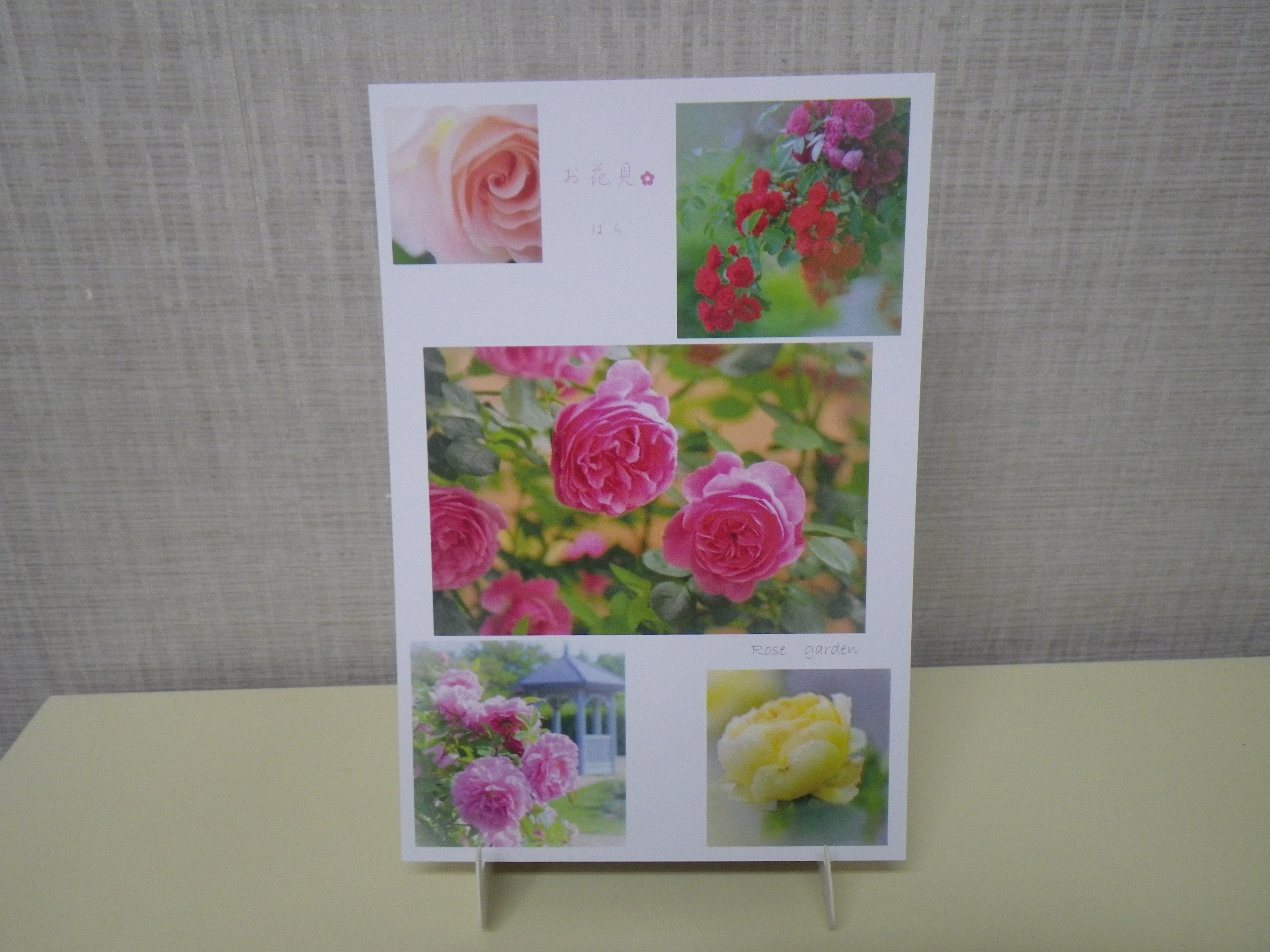 直井和子さんバラの写真のポストカードの画像2