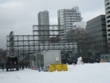 西7丁目大雪像造り開始の画像
