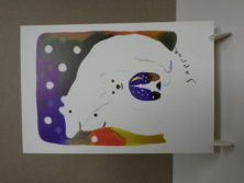 佐々木小世里ポストカードしろくまスノードームの画像